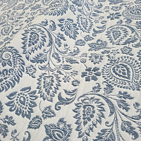 Tissu décoratif COSTA FLOR BLEU