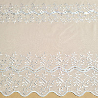 Rideau de luxe GERSTER 11898/0001 blanc