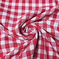 Tissu décoratif KANAFAS rouge 1x1 cm