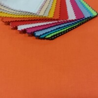 Tissu coton UNI orange mandarine