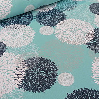 Tissu déco BLACK OUT Astra turquoise