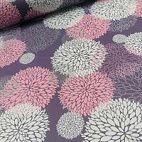 Tissu décoratif BLACK OUT Astra lilas
