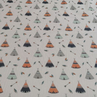 Tissu en coton tipi