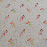 Tissu en coton Fée avec des ailes