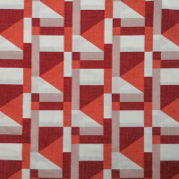 Tissu déco Geo rouge