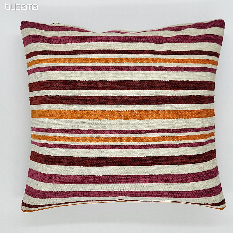 Coussin décoratif LINE orange rose