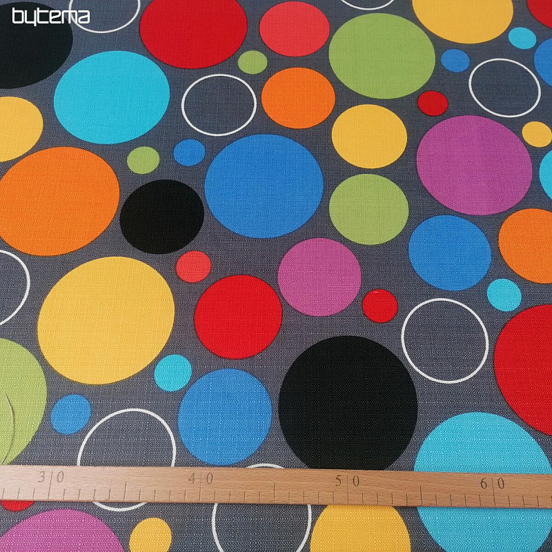 Tissu décoratif BORO cercles