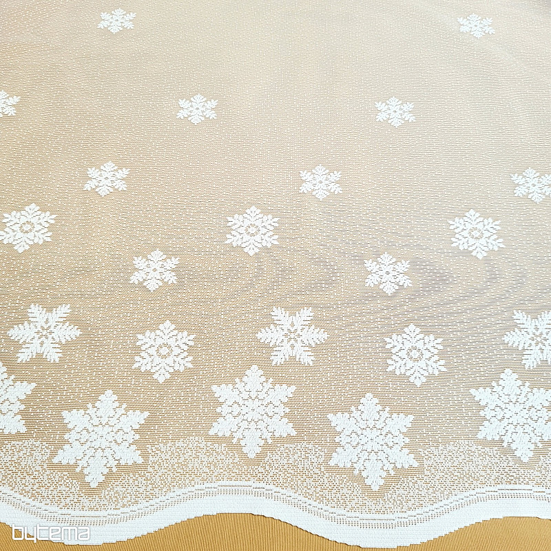 Rideau jacquard de Noël FLAKES II