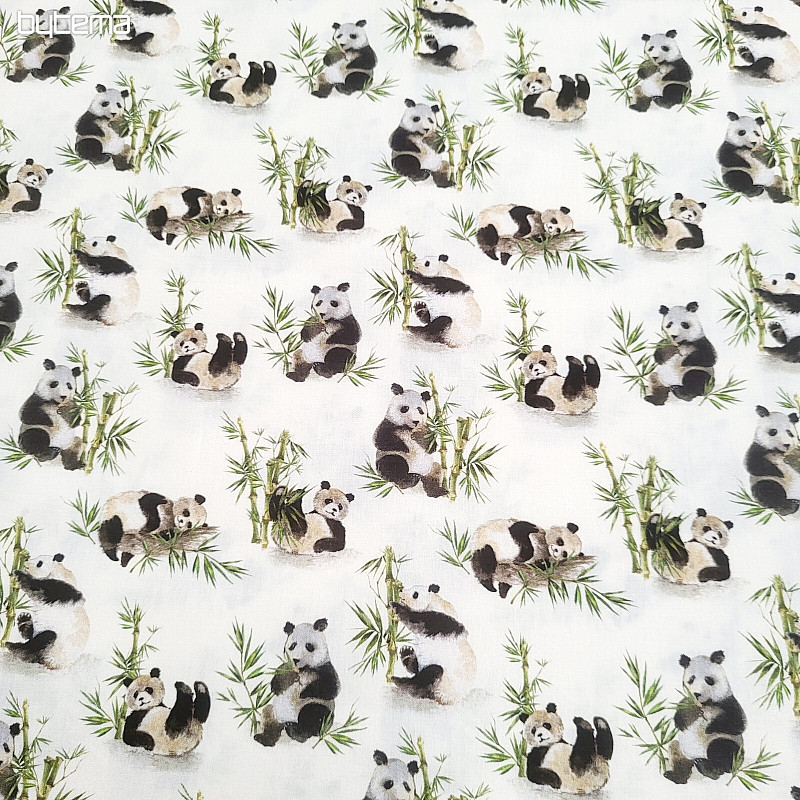 Tissu en coton PANDA