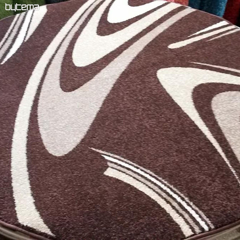 tapis cercle CAFÉ marron