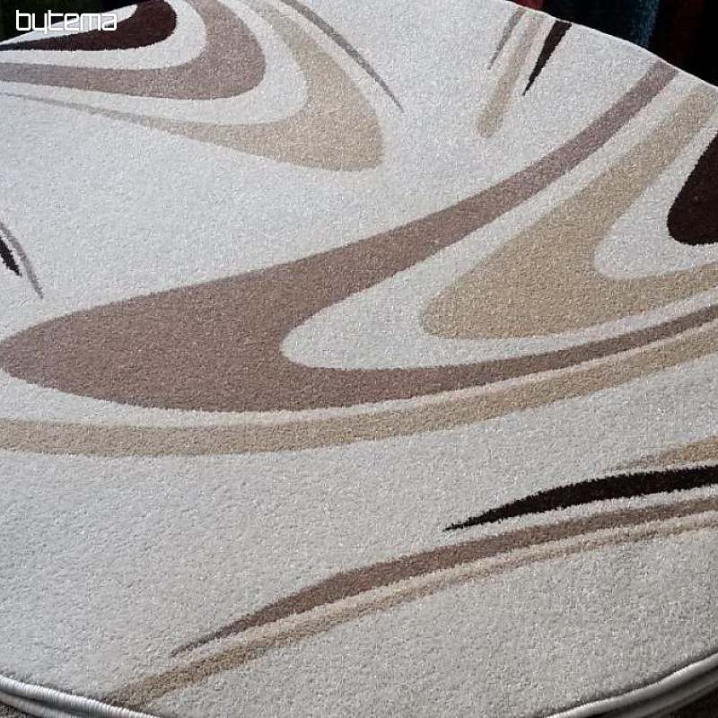 tapis cercle CAFÉ crème