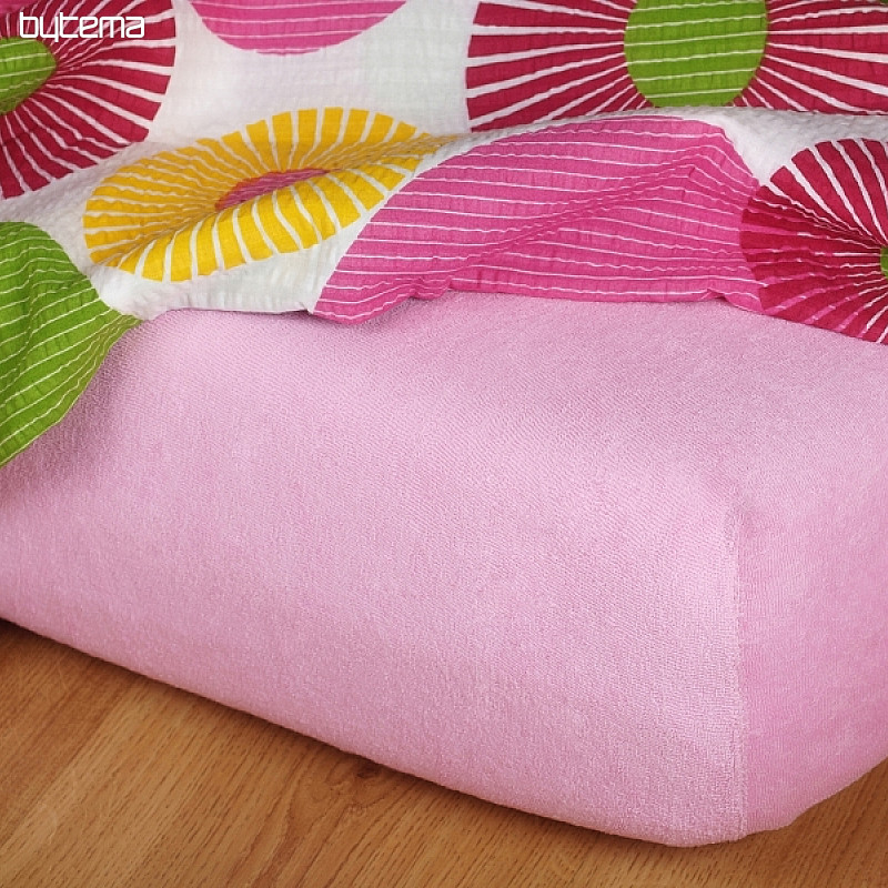 Drap éponge couleur vieux rose