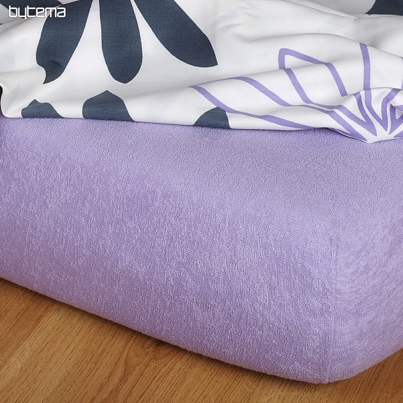 Drap de lit en éponge violet