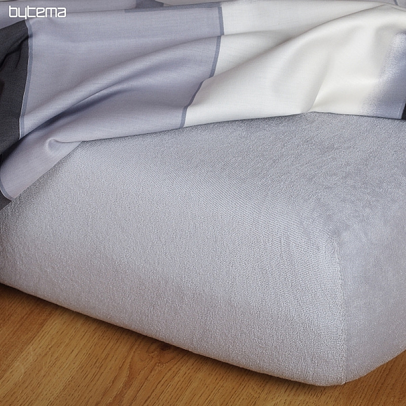 Drap de lit en éponge gris