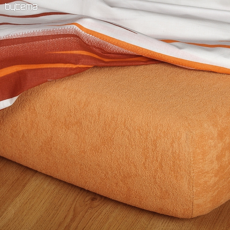 Drap de lit éponge couleur caramel