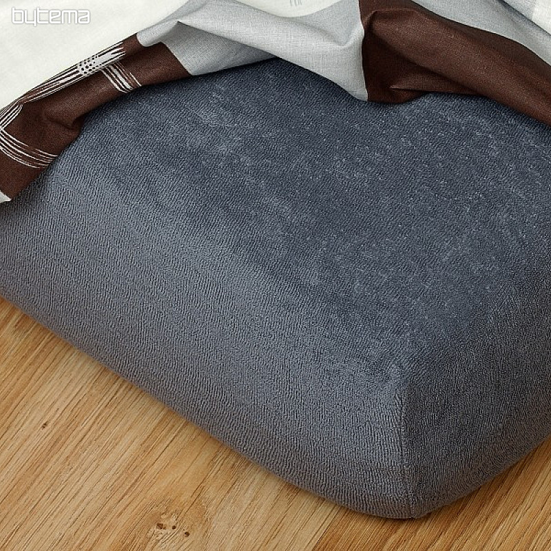 Drap éponge couleur gris foncé