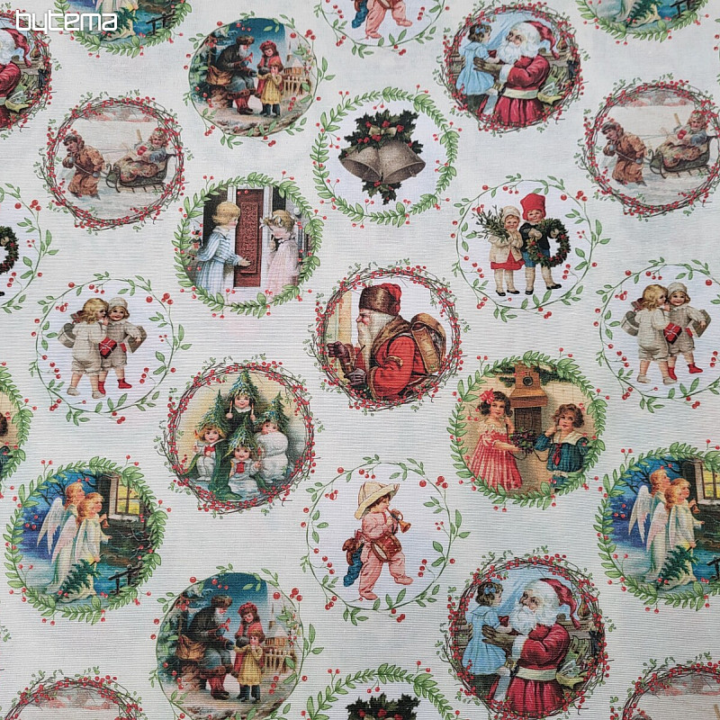 Tissu de décoration de Noël VICTORIAN CHRISTMAS