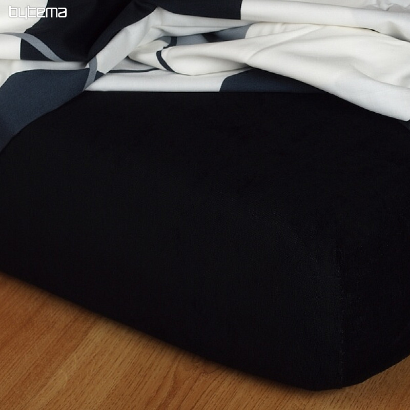 Drap de lit en éponge noir