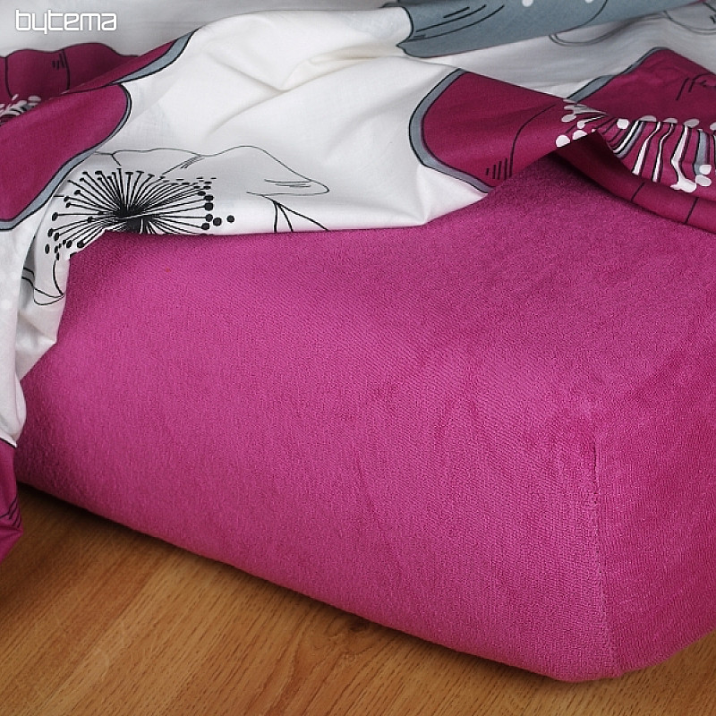 Drap éponge couleur mûre