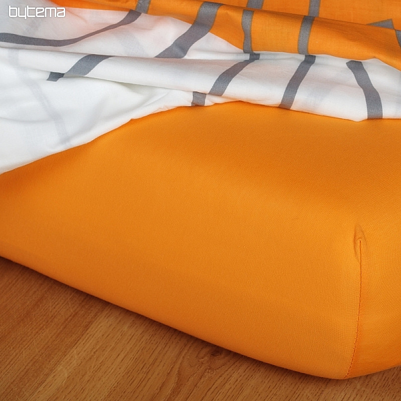 Drap jersey couleur orange