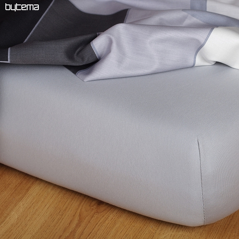 Drap de lit en jersey couleur gris