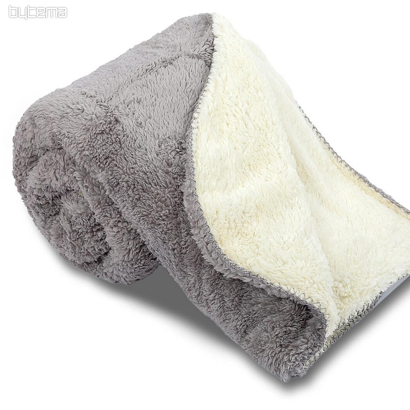 Couverture Mouton-mouton gris clair/crème