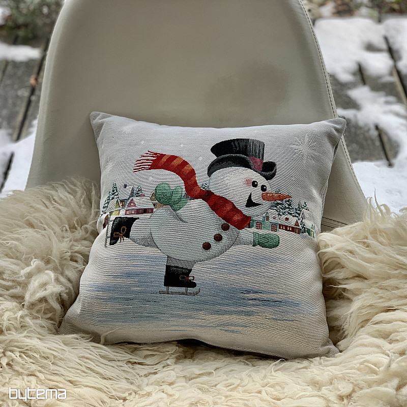 Tapisserie de Noël BONS DE NEIGE SUR PATINS