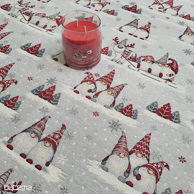 Nappe et écharpe en tapisserie LUTINS DE NOËL 2