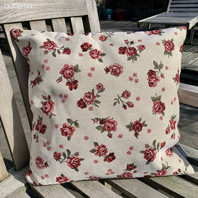 Housse de coussin tapisserie EDEN ROSES