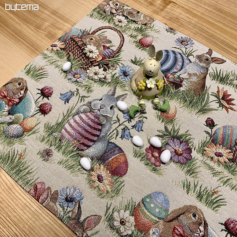 Nappe et foulard en tapisserie POMLÁZKA II