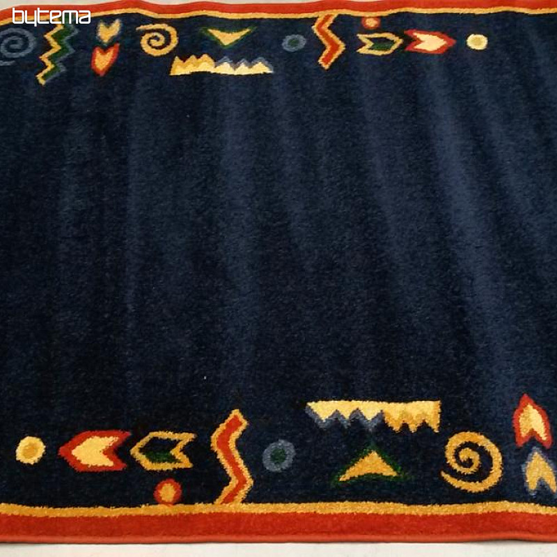 Tapis ovale MODERN 130x240 bleu foncé
