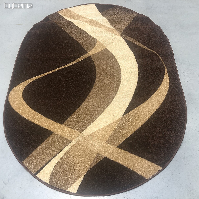 Tapis ovale BRUN marron