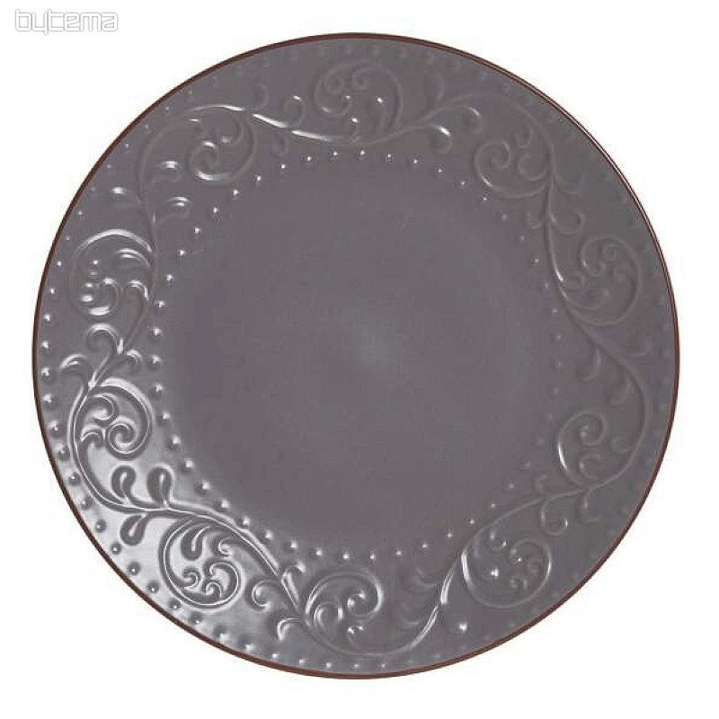 Assiette creuse GRIS RELIEF 27,5x2cm gris