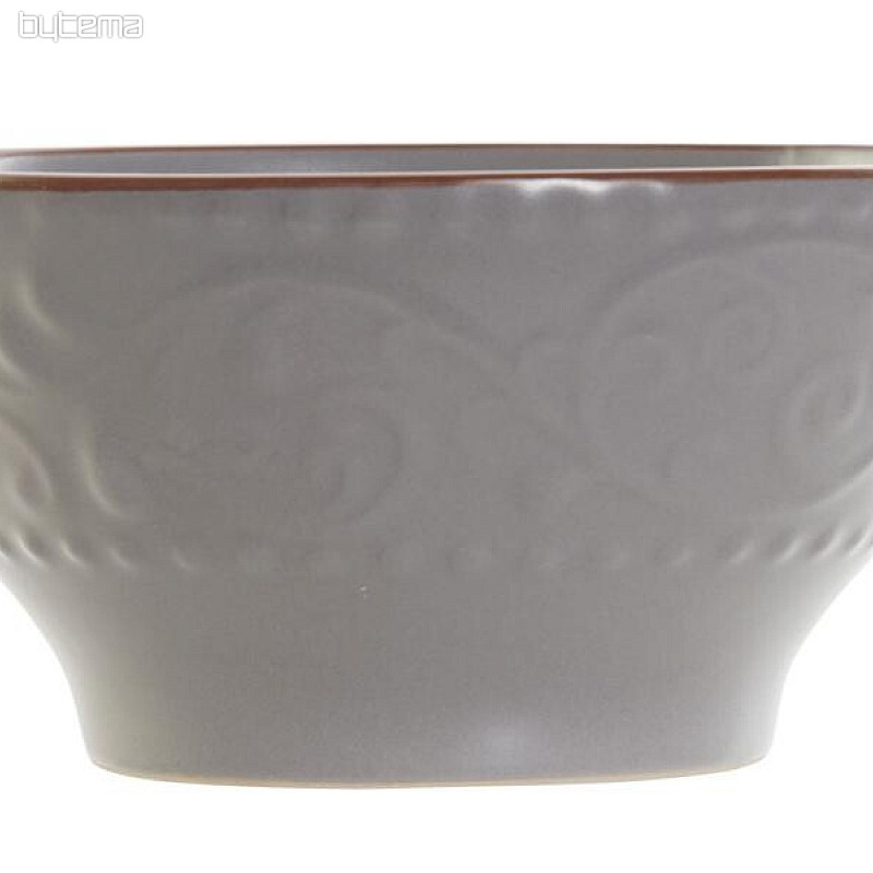 Bol GRIS RELIEF 14,7x7,7 cm gris