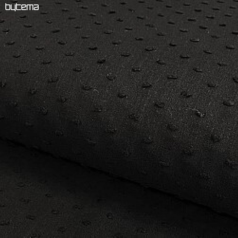 Tissu en coton noir avec des clous