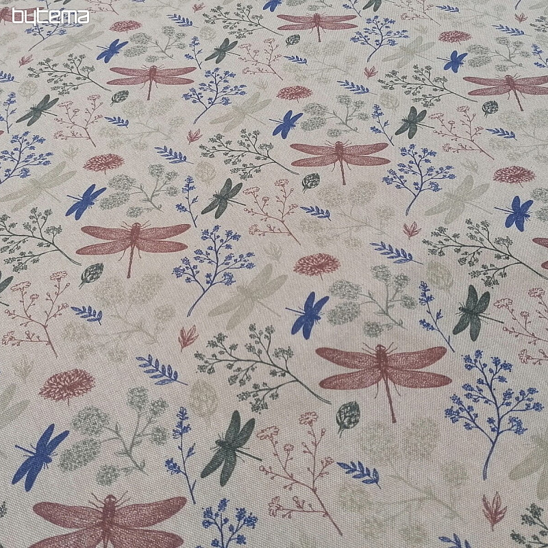 Tissu déco Libellules