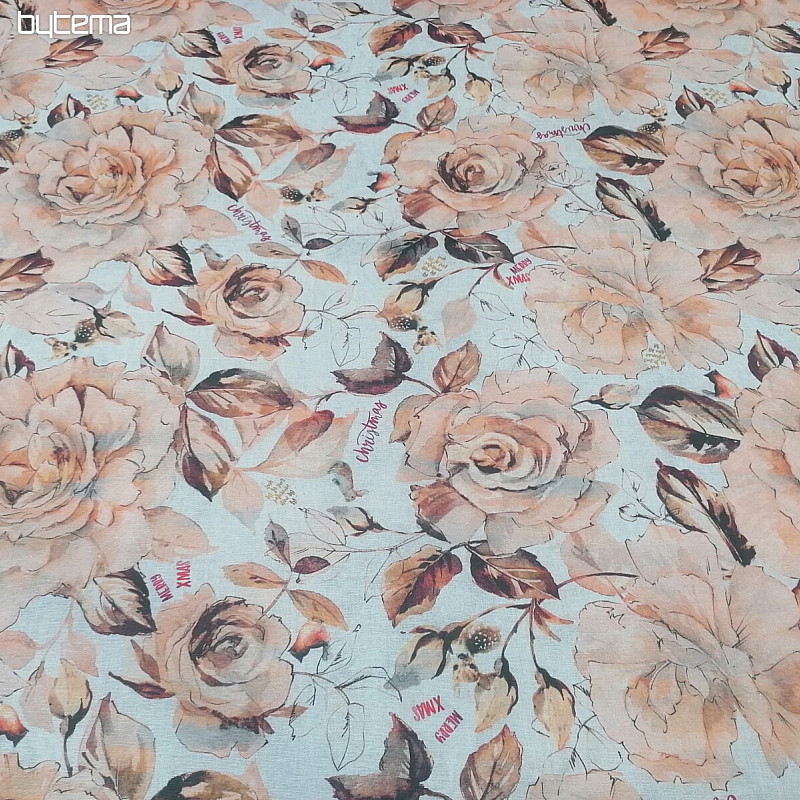 Tissu de décoration de Noël Fleurs d&#39;harmonie