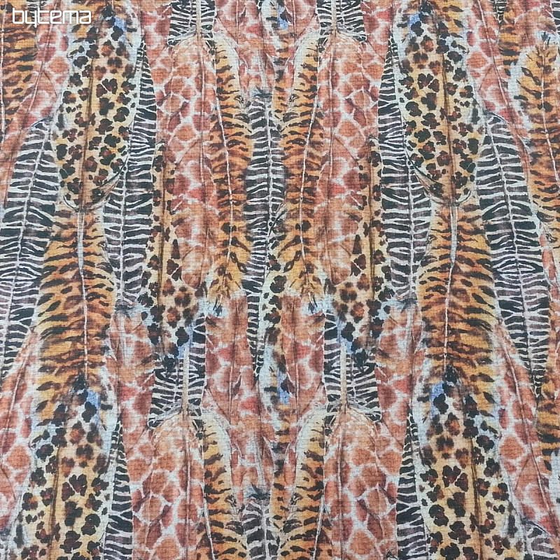 Tissu déco Plumes de guépard