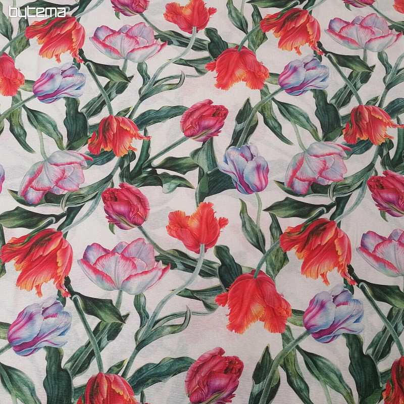 Tissu déco Shaggy tulipes