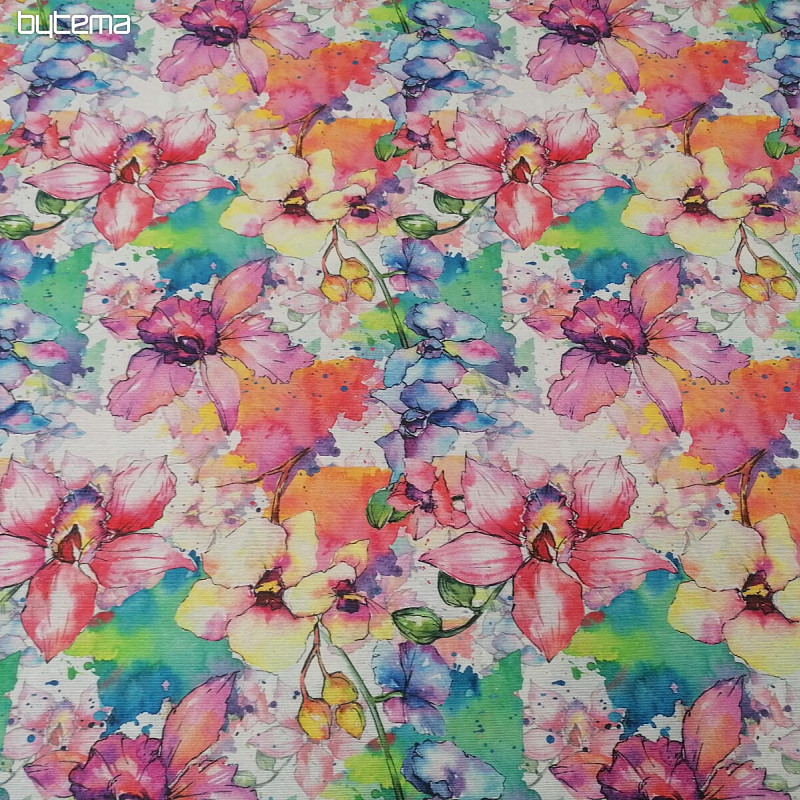 Tissu décoratif FLEURS D&#39;URŠULA