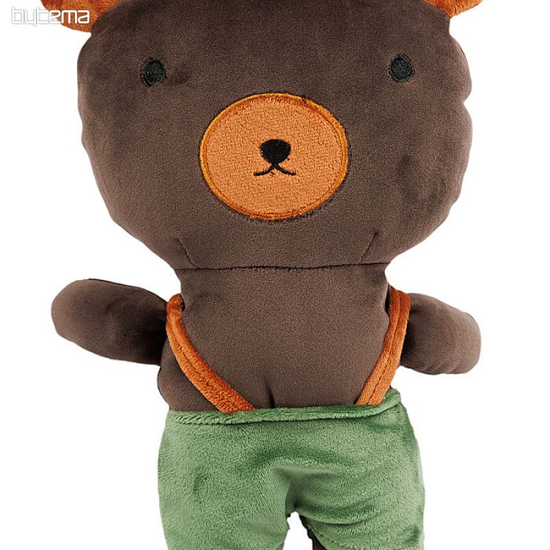 Peluche - oreiller ours en peluche avec pantalon