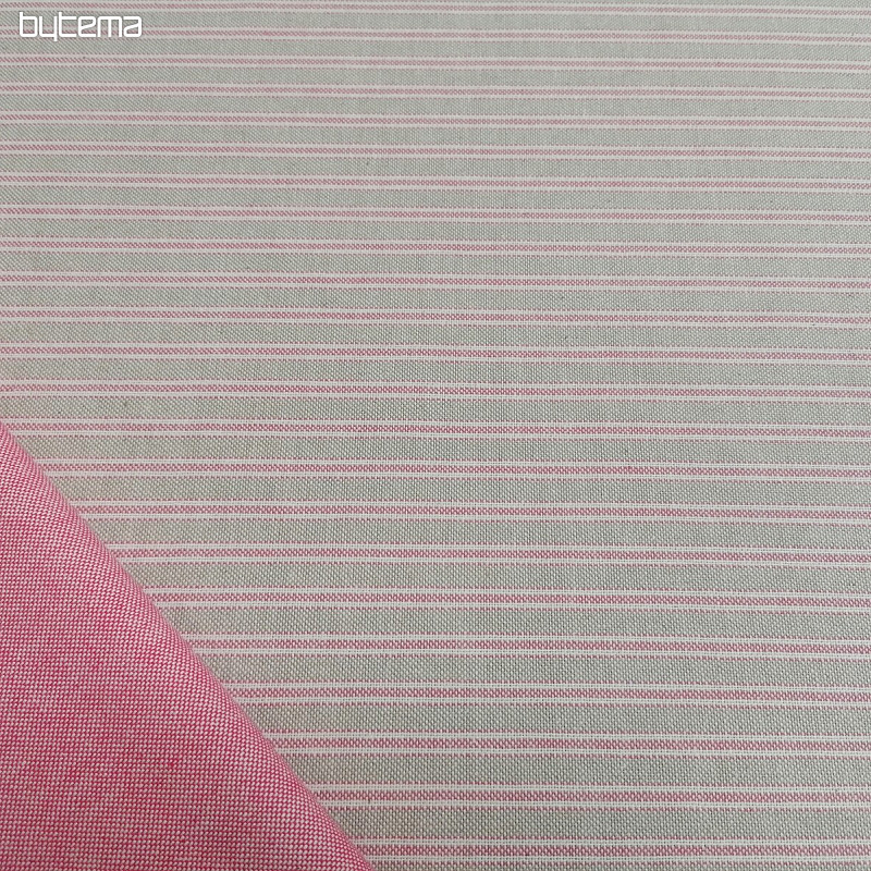 Tissu déco Rayures Iris - rose 76