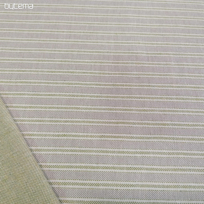 Tissu déco Rayures Iris - vert 66