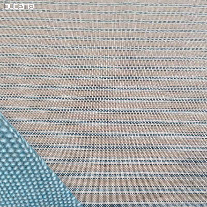 Tissu déco Rayures Iris - bleu 77