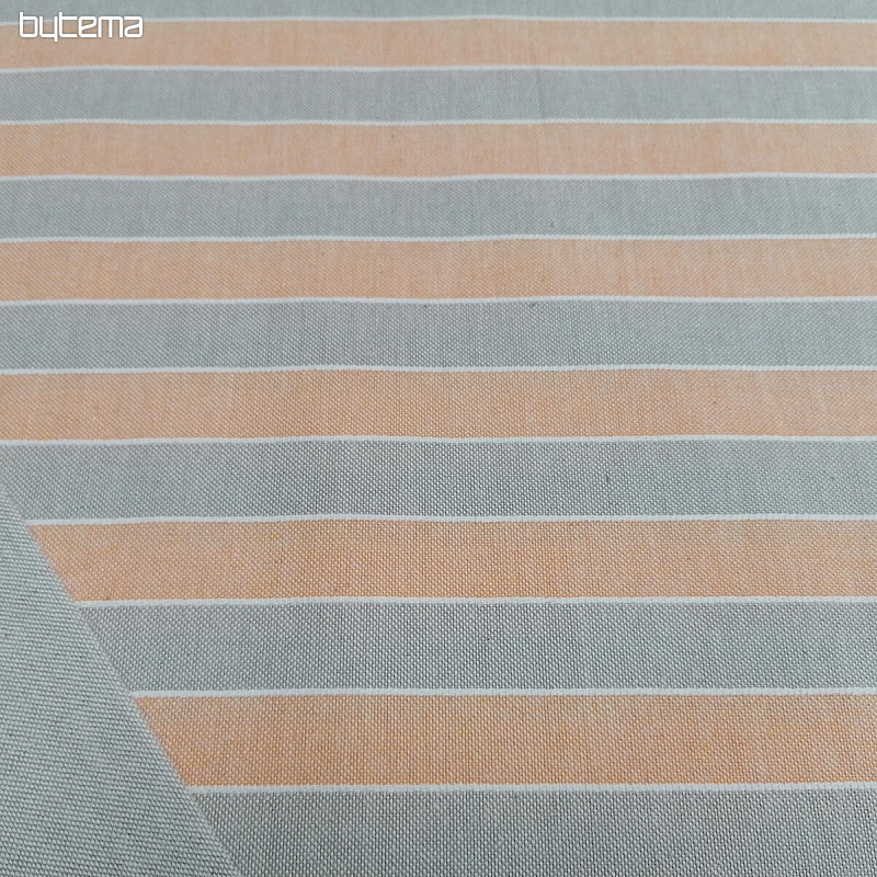 Tissu déco Rayures Trebol - orange 2 cm 75