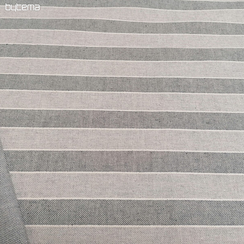 Tissu déco Rayures Trebol - gris 2 cm 72