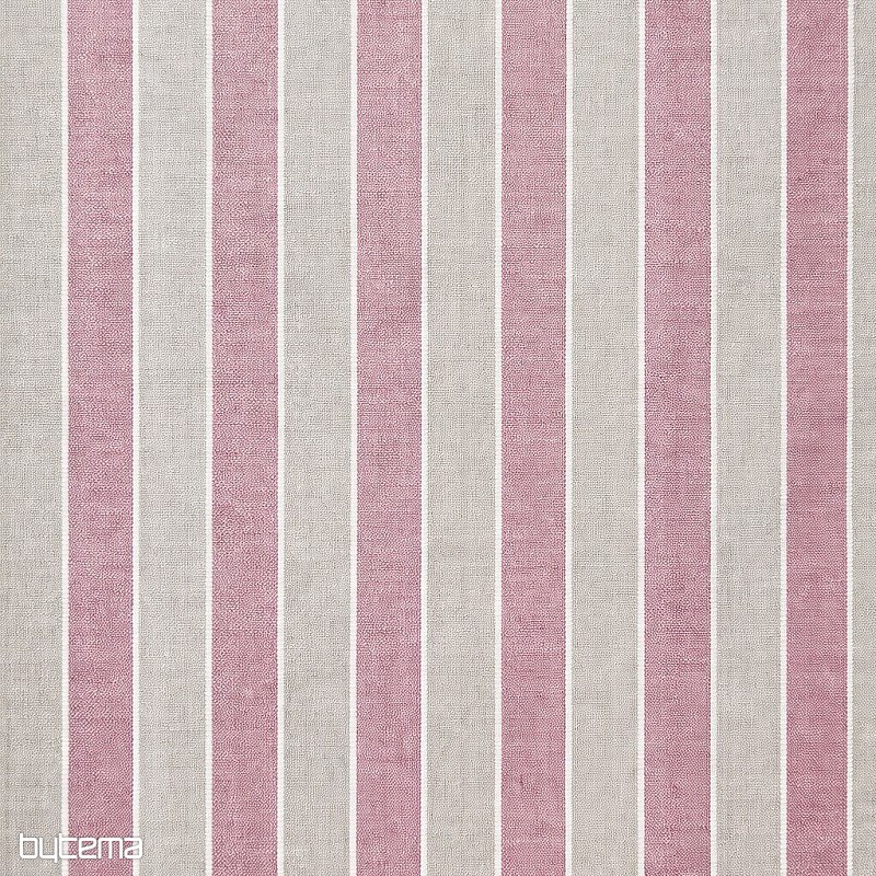 Tissu déco Rayures Trebol - rose 2 cm 76