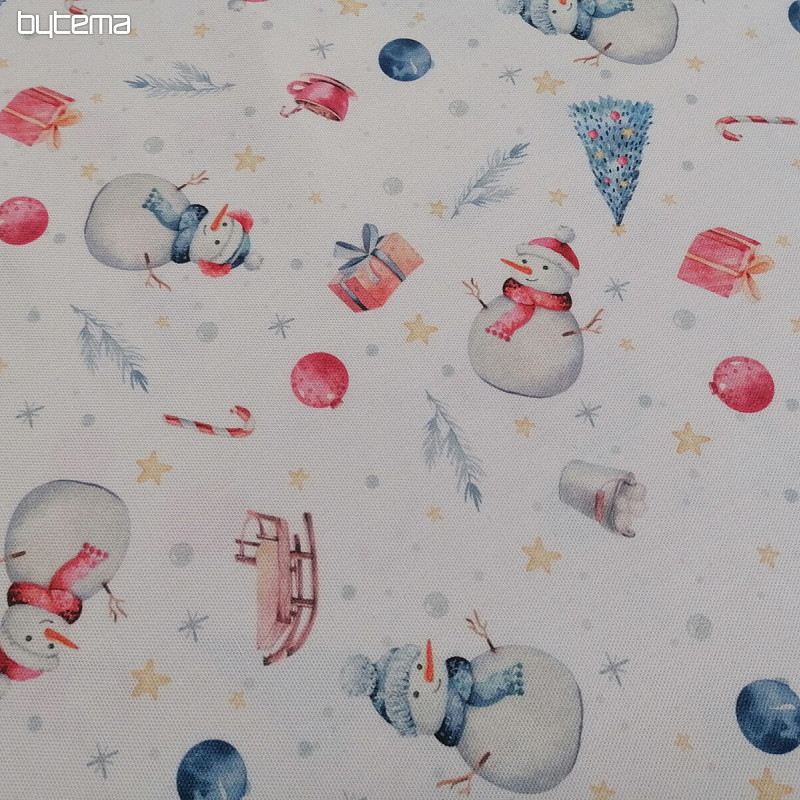 Tissu de décoration de Noël SNOWMEN