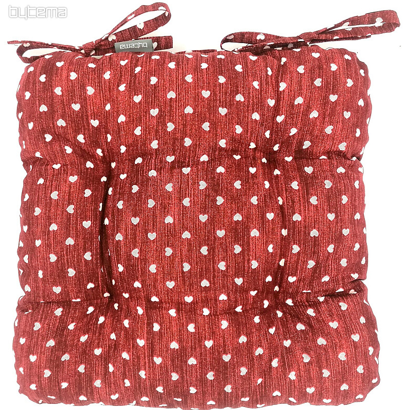 Coussins de chaise HEART BURGUNDY