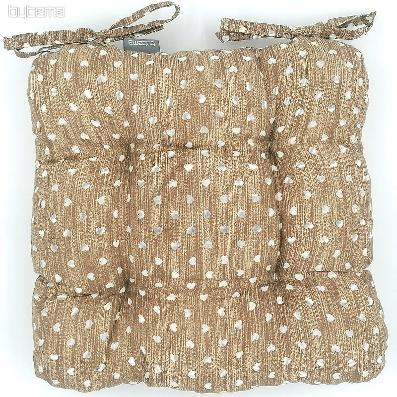 Coussins de chaise HEART BROWN
